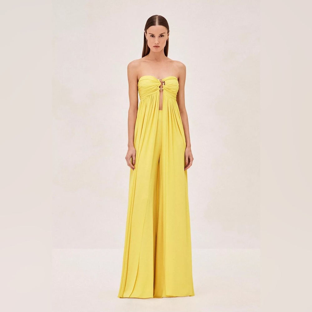 Alexis Mireya Top & Leon Pant - size S in yellow *SOLD OUT ONLINE*